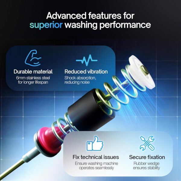 DC97-05280W Suspension Rods For Samsung Washing Machine DC97-16350U Samsung Washer Suspension Rods WA50R5200AW/US WA50R5400AV/US WA45T3200AW/A4 WA45N3050AW/A4 WA50R5400AW/US Suspension Rods